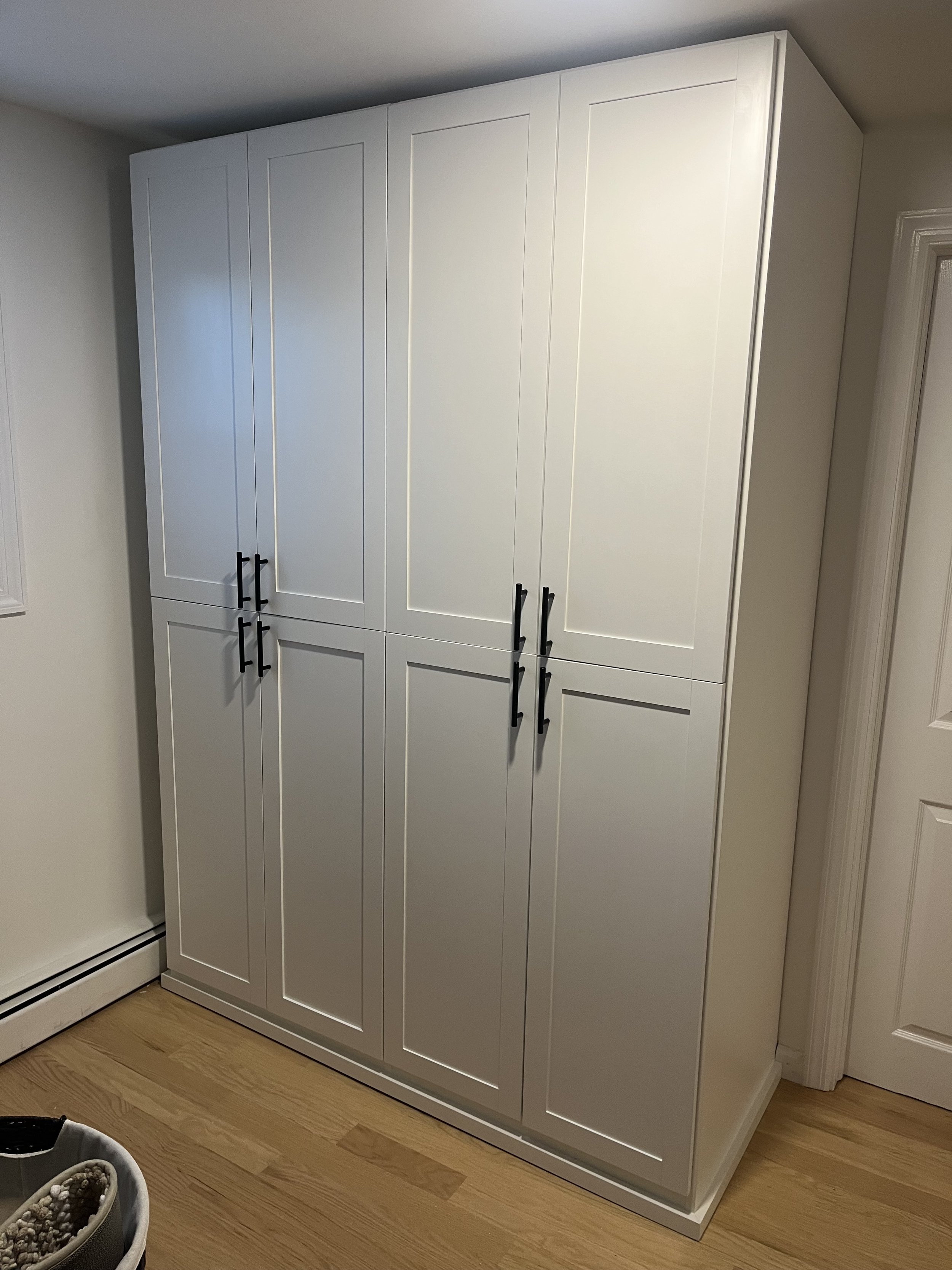 Completed closet