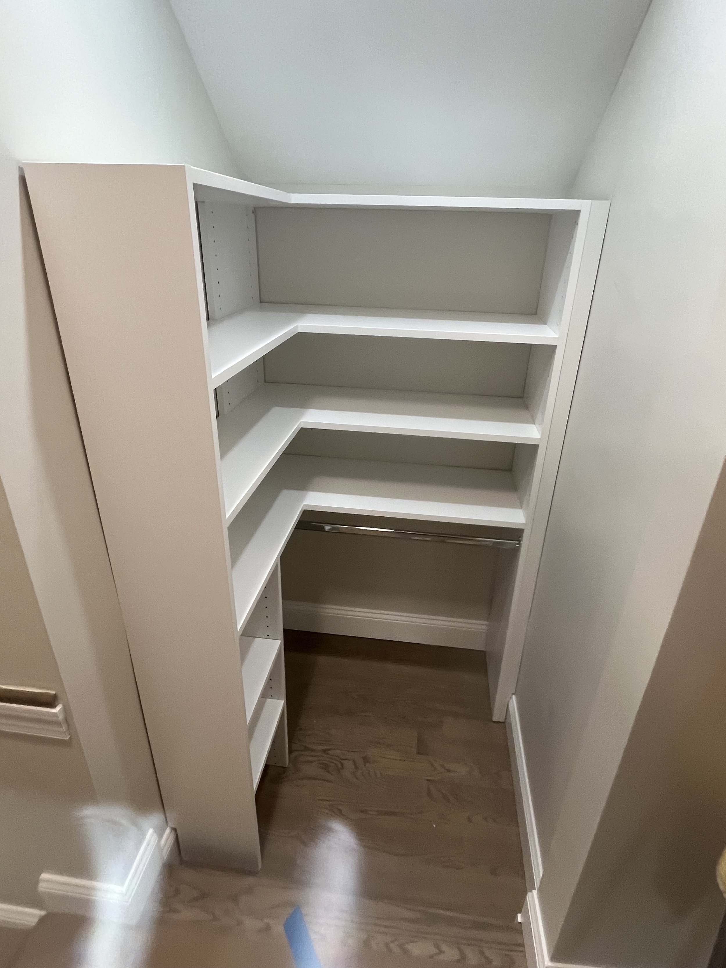 Completed closet
