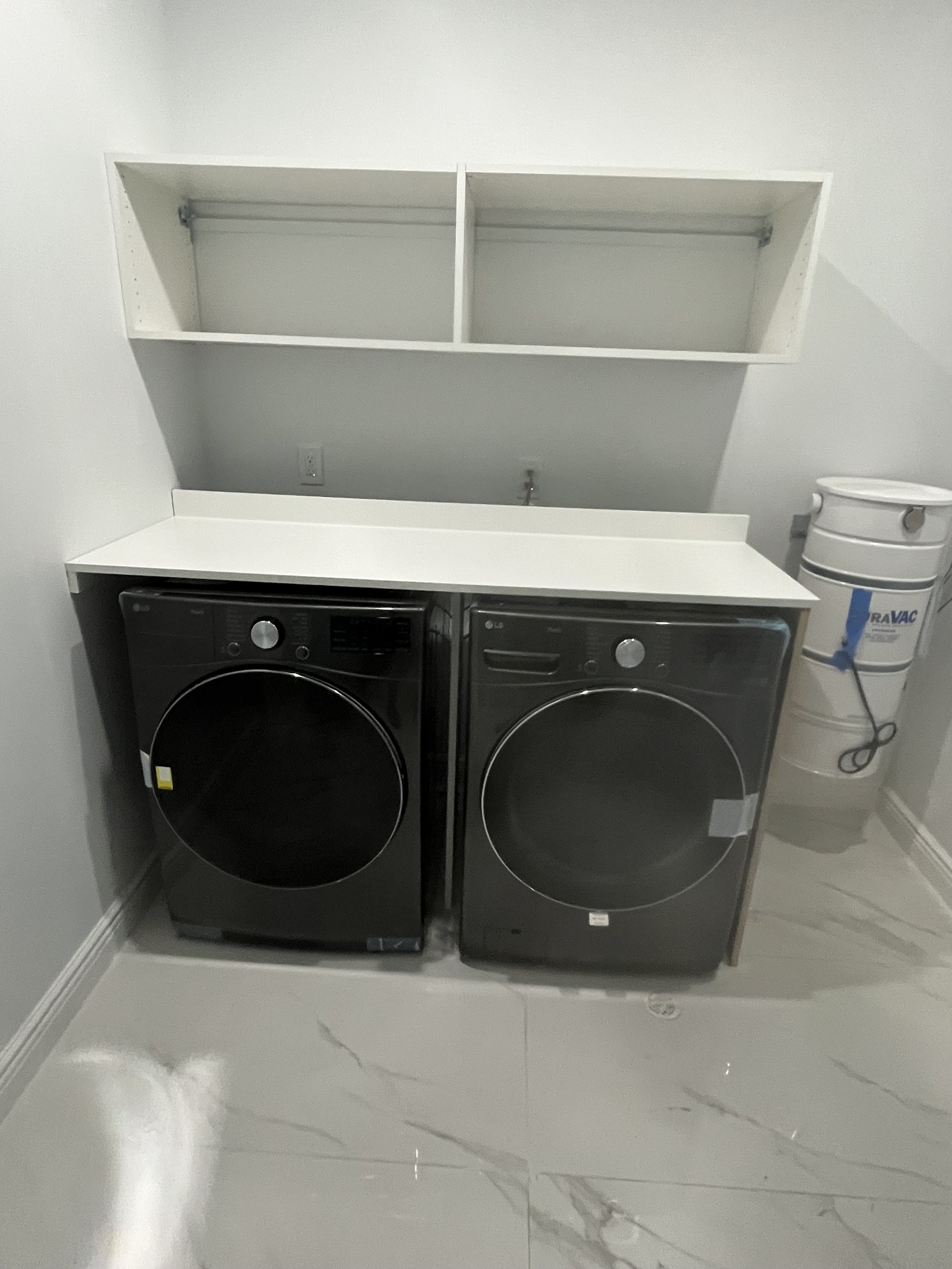 Completed closet