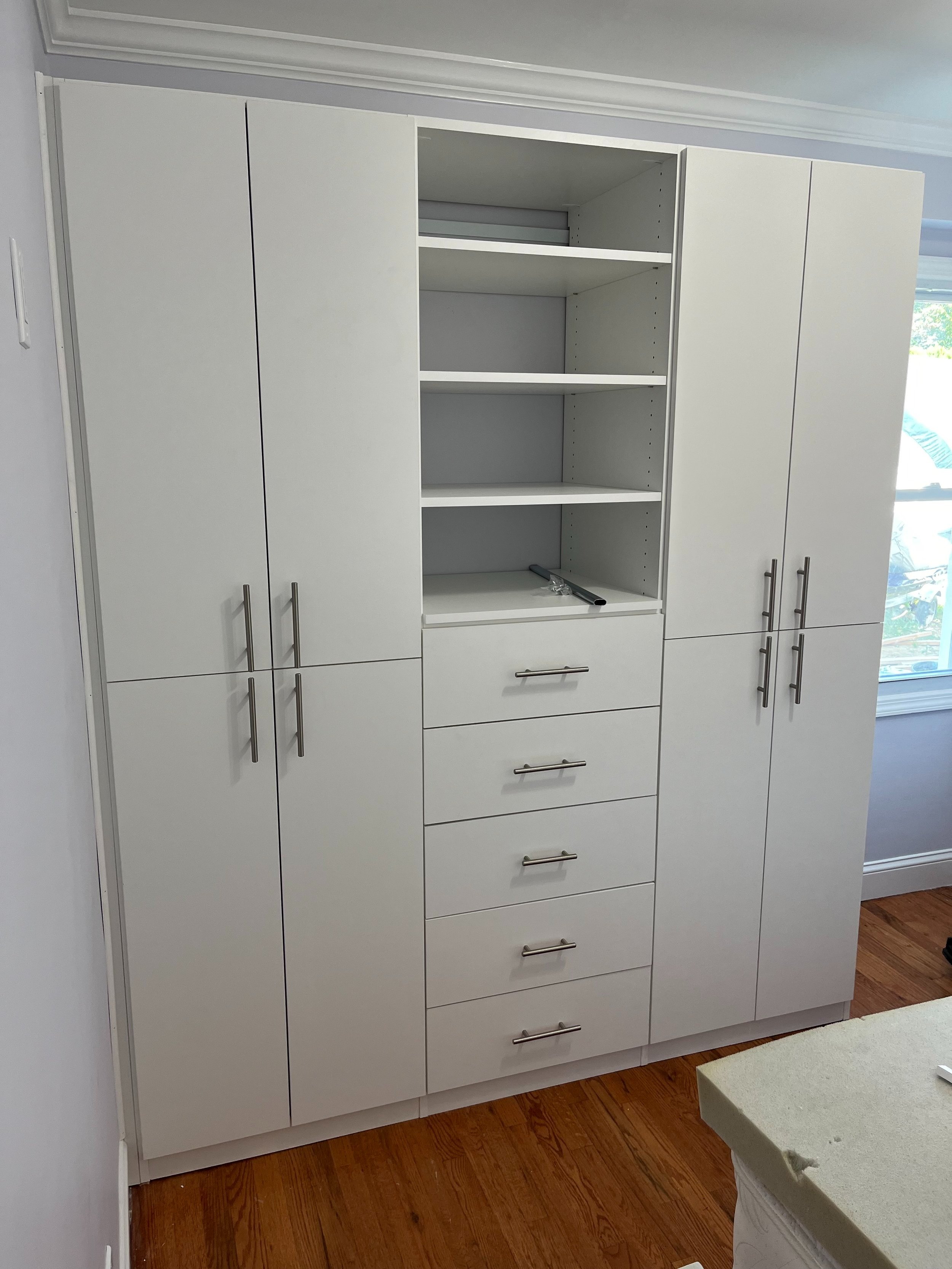 Completed closet install