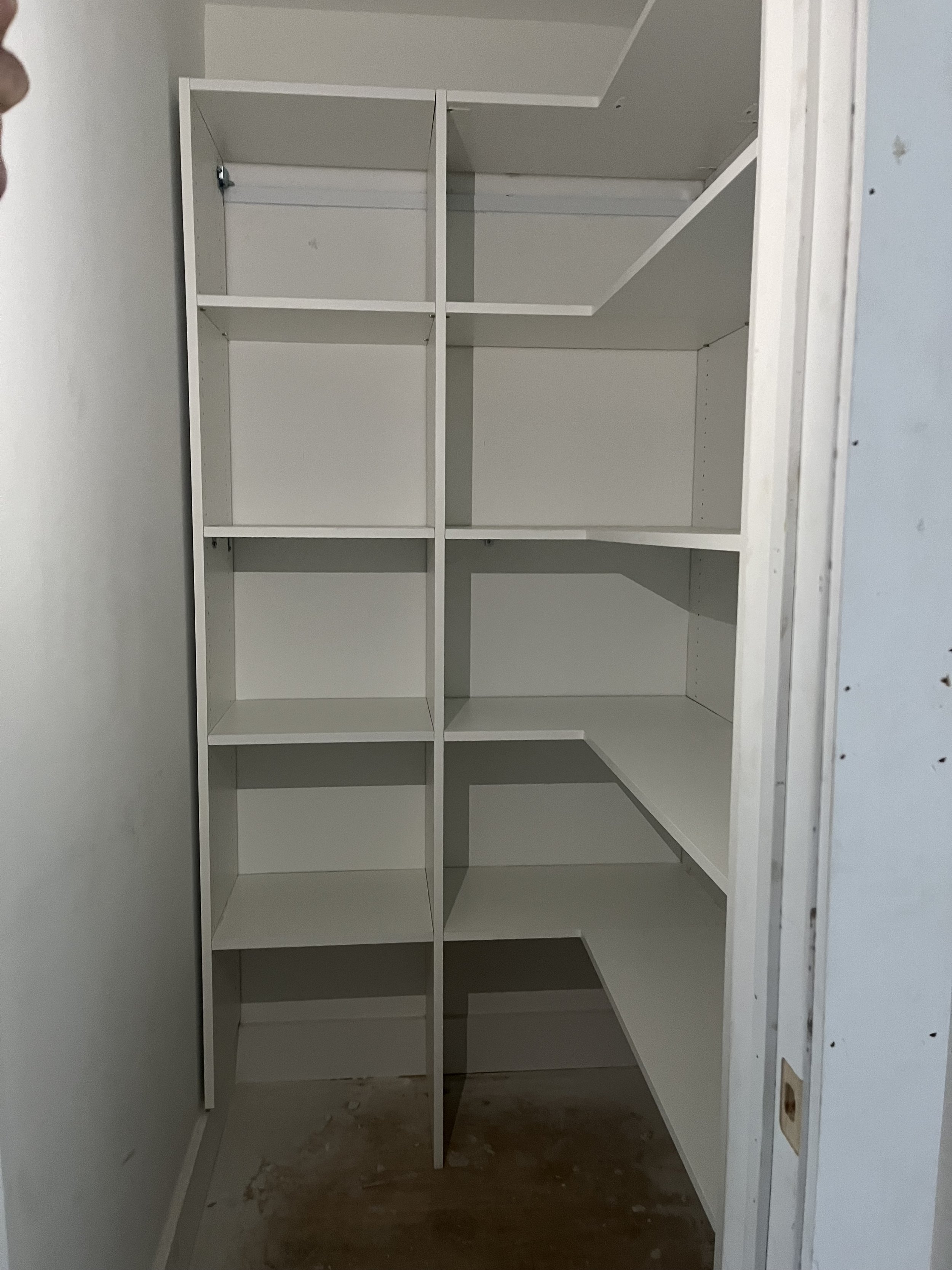 Completed closet