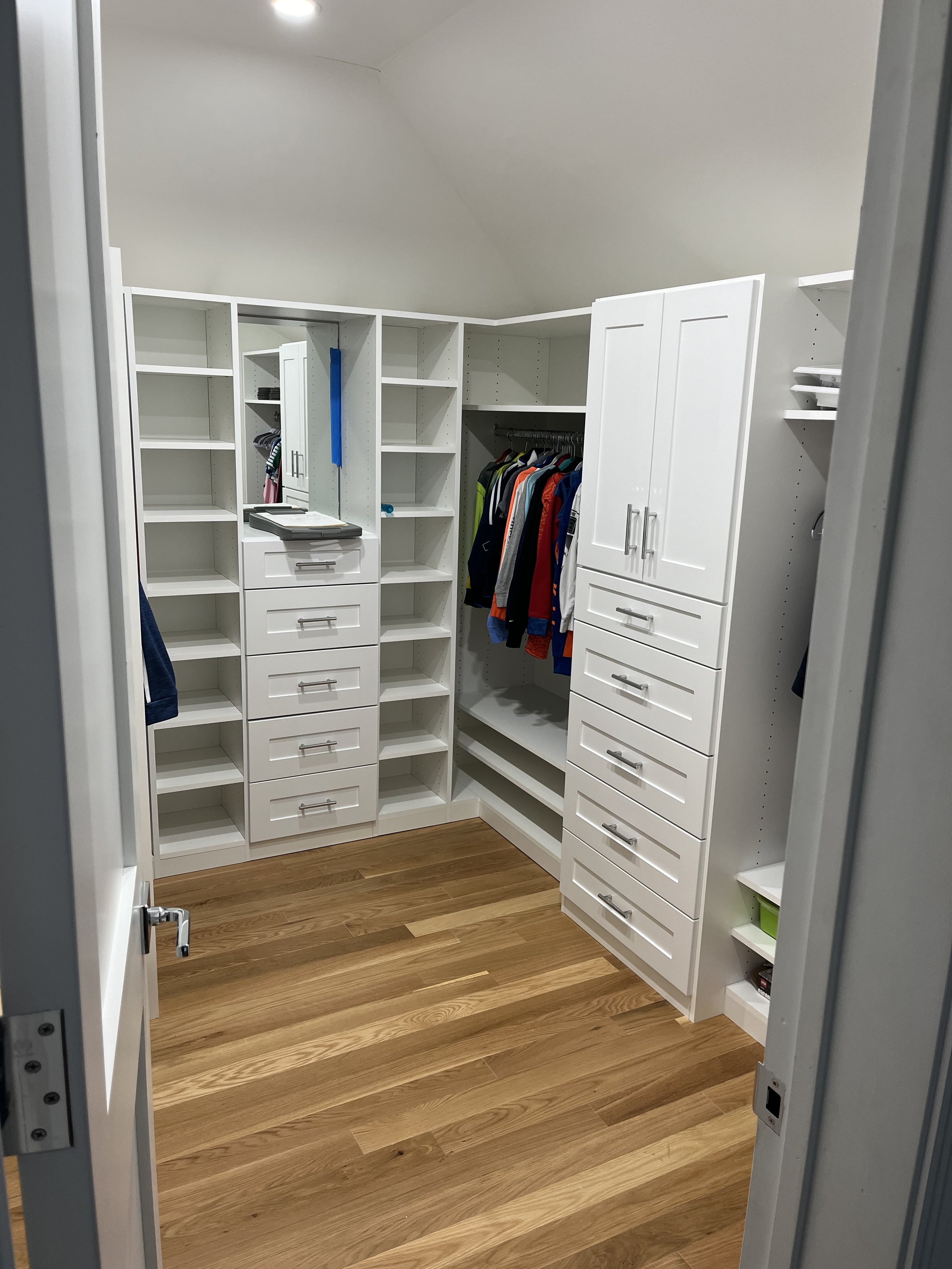 Completed closet