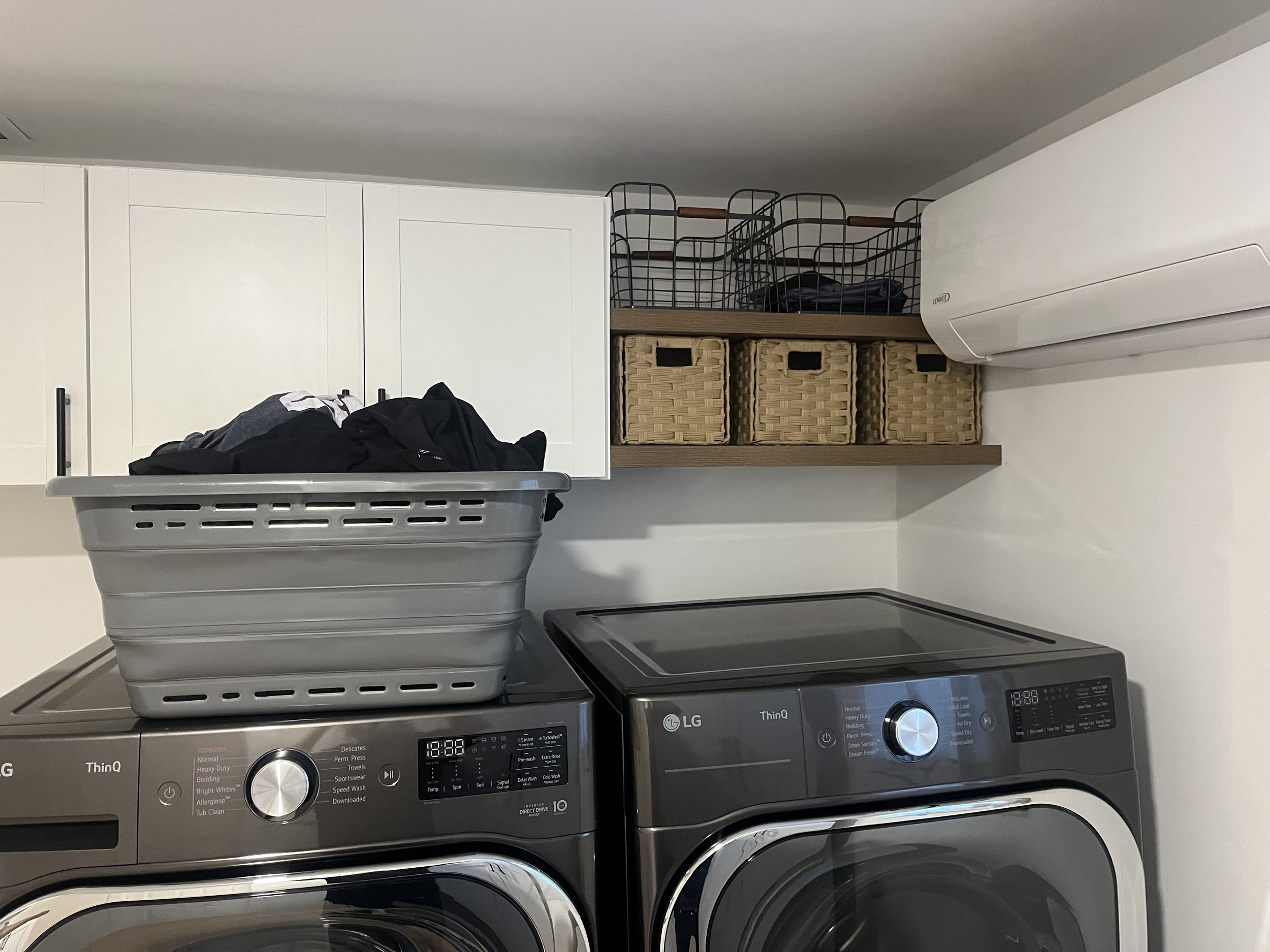 Completed closet