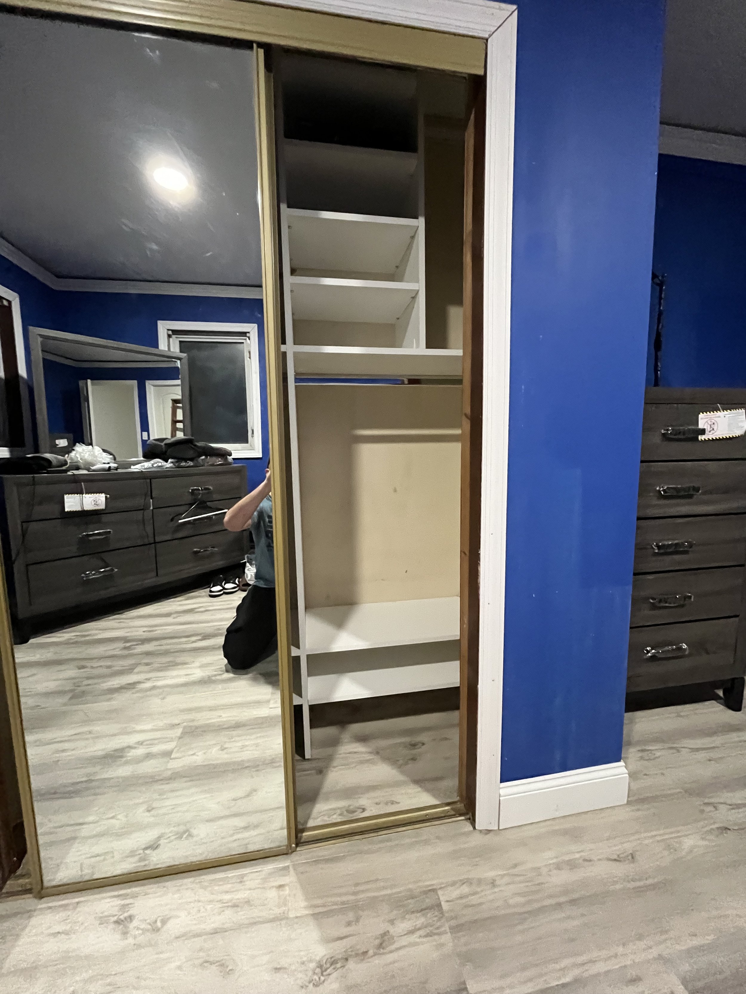 Completed closet