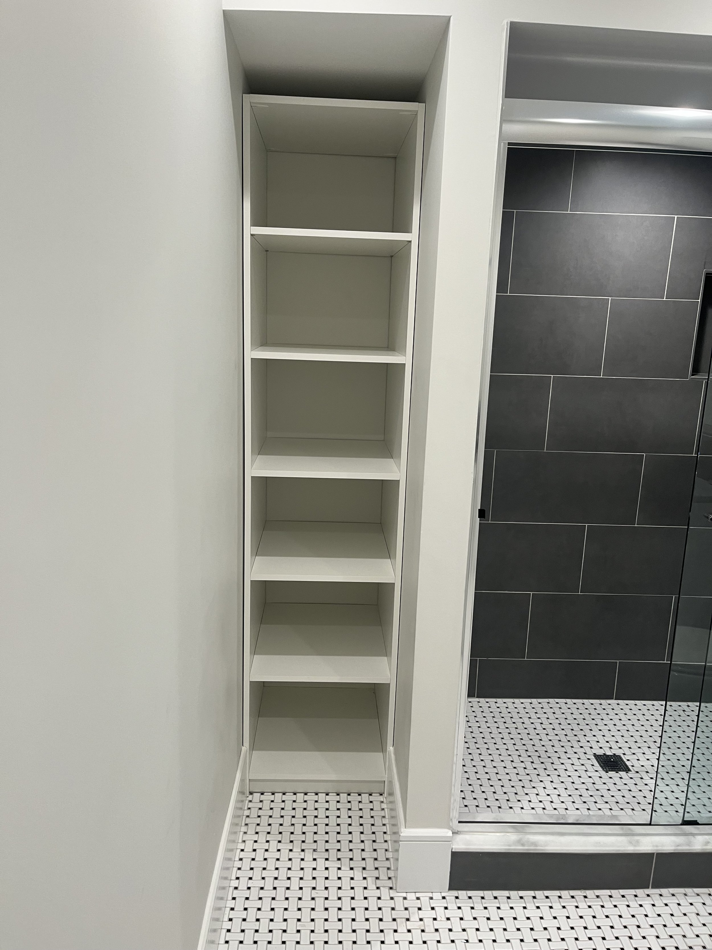 Completed closet