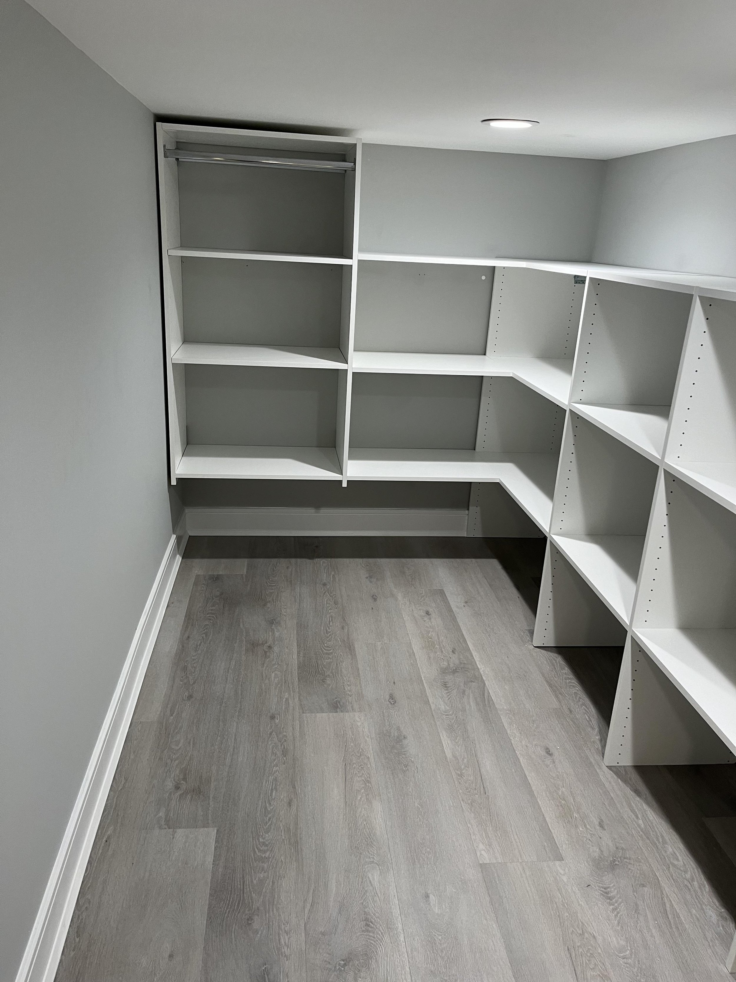 Custom closet install