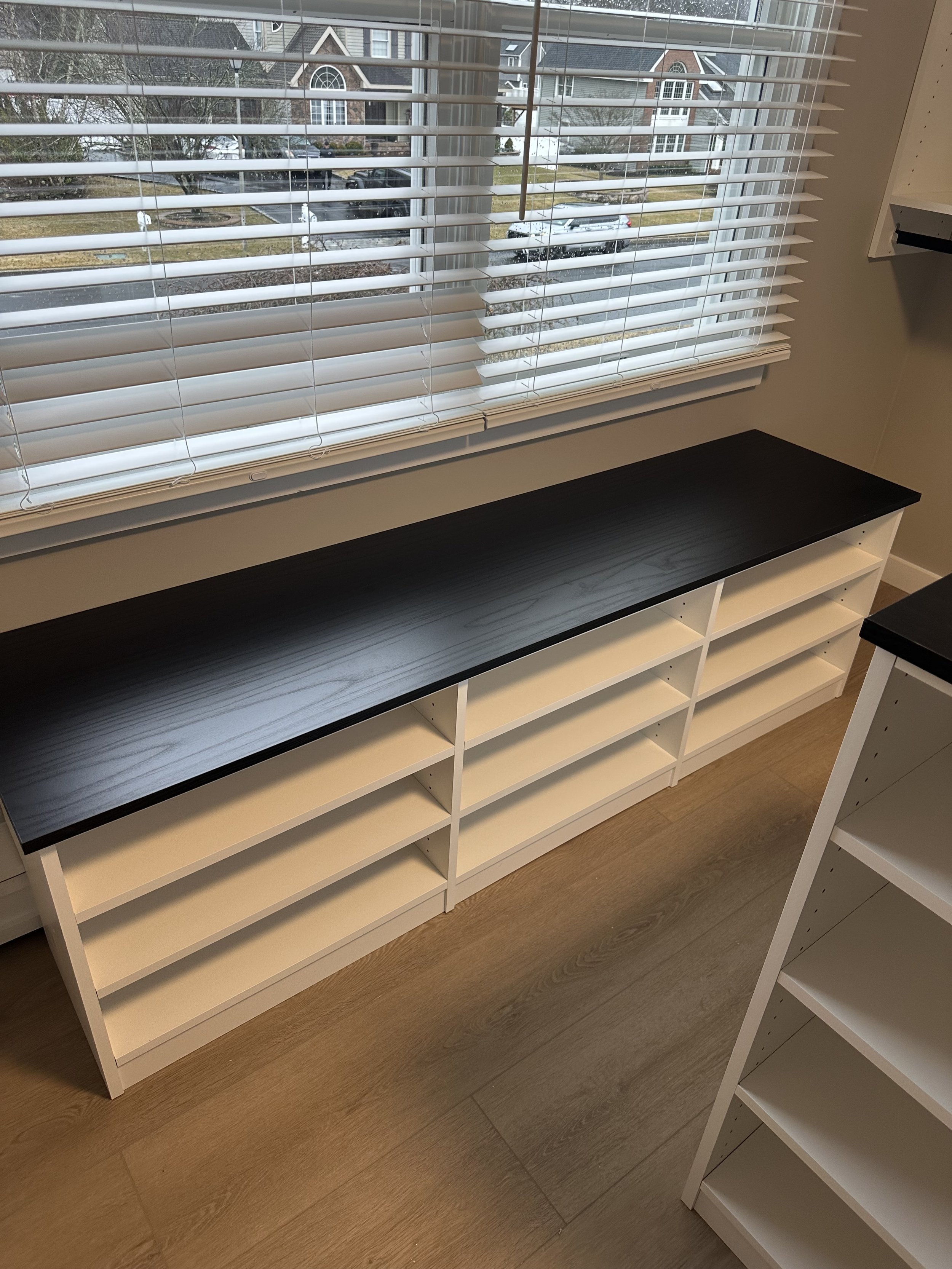 Completed closet