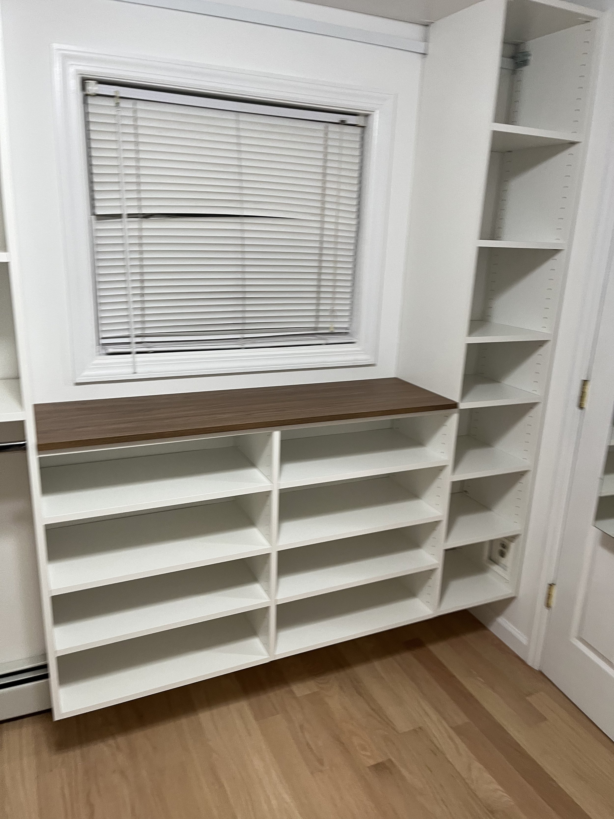 Completed closet