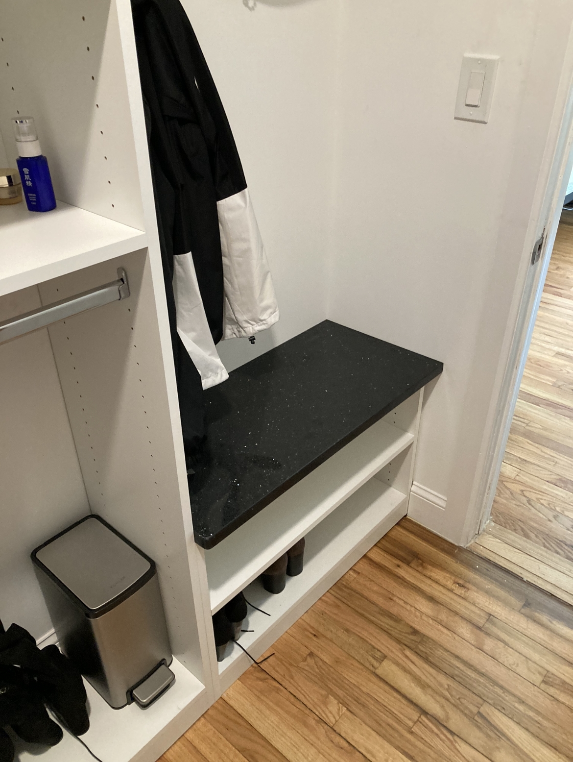 Completed closet
