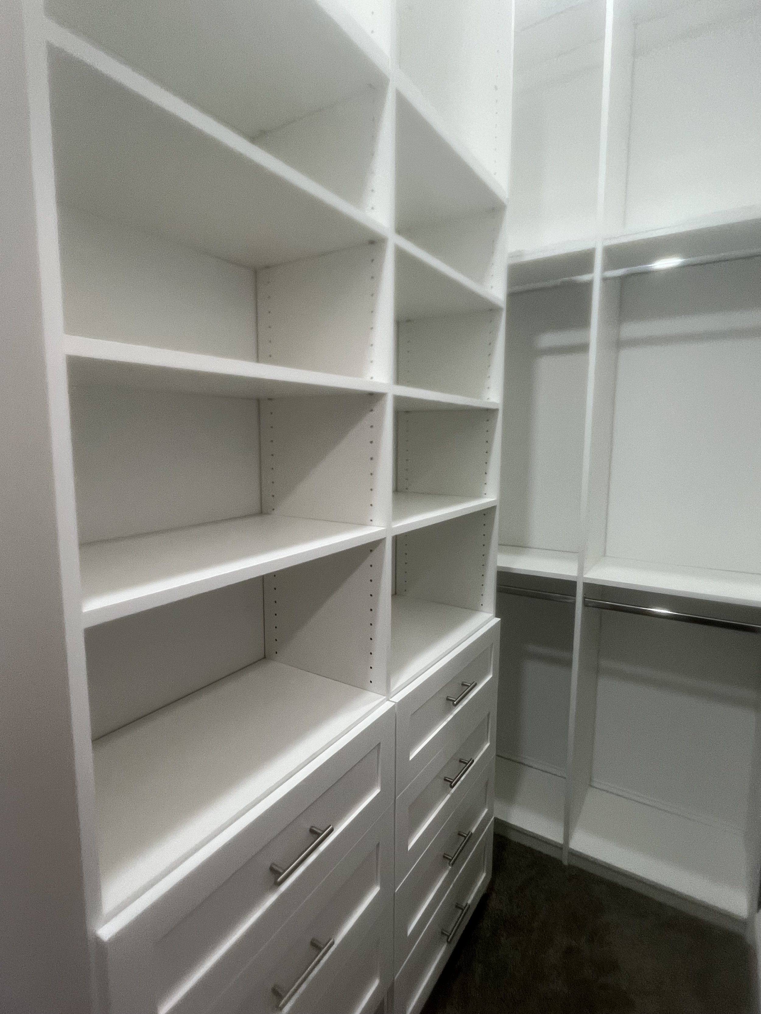 Completed closet