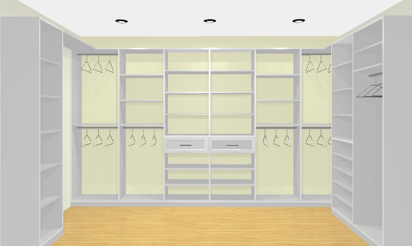 Paolo Madison Dr master walk-in — hers