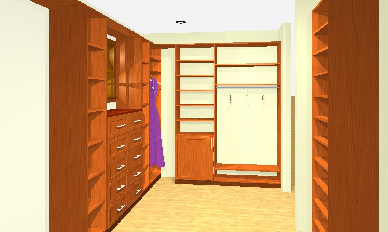 Sabrina Brown walk-in back angle