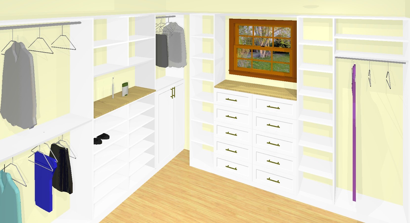 Sabrina mass white walk-in