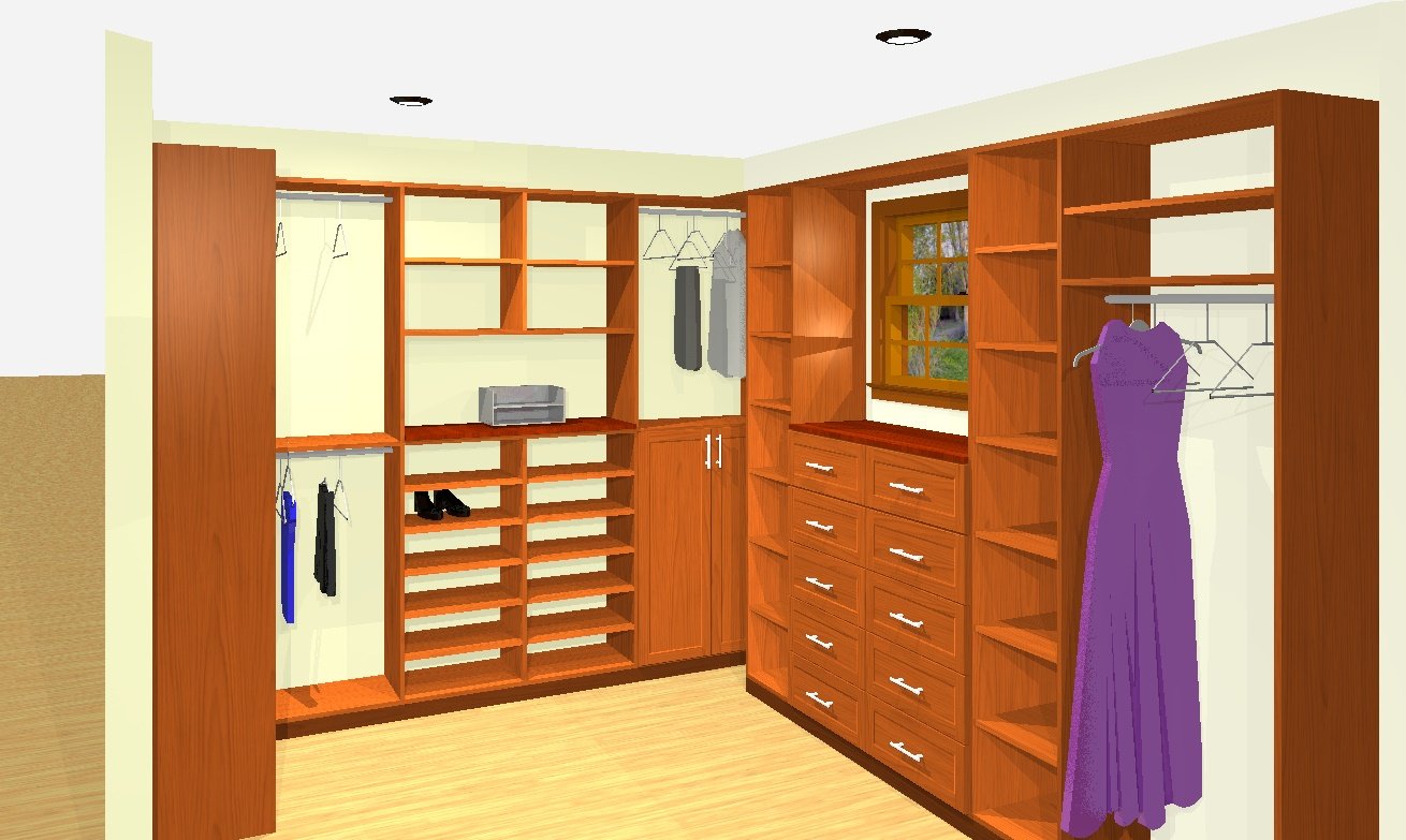 Sabrina Brown back walk-in view